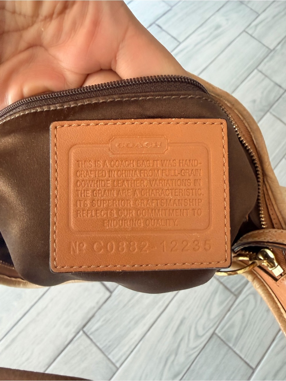 Sold COACH Ergo Brown Hobo Shoulder Bag Authentic Vintage Y2K - Picture 11 of 13